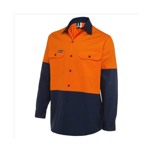 WORKWEAR, SAFETY & CORPORATE CLOTHING SPECIALISTS WS WORKWEAR HORIZONTALLY VENTED MENS BUTTON-UP SHIRT