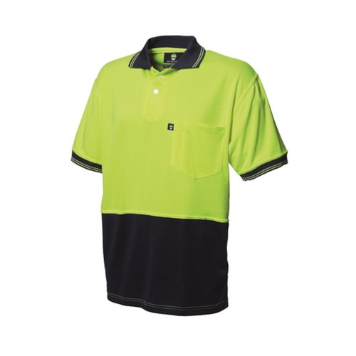 WORKWEAR, SAFETY & CORPORATE CLOTHING SPECIALISTS - WS WORKWEAR KOOLMESH HI-VIS POLO SHIRT