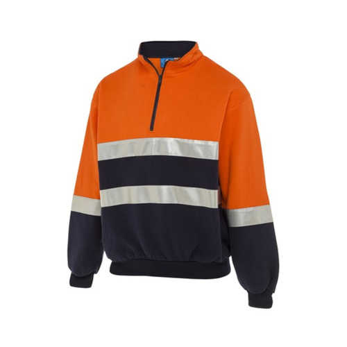 WORKWEAR, SAFETY & CORPORATE CLOTHING SPECIALISTS Jumper Ctn Flc Zip Neck Ls