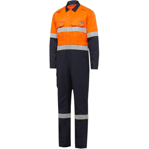 WORKWEAR, SAFETY & CORPORATE CLOTHING SPECIALISTS - Protect - SHIELDTEC FR HI-VISIBILITY TWO TONE COVERALL WITH FR TAPE