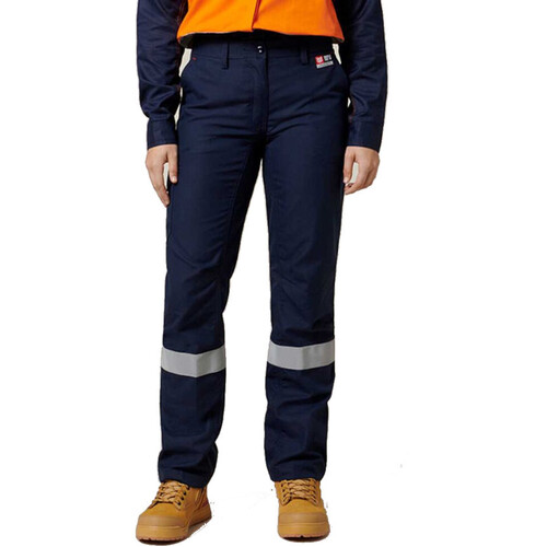 WORKWEAR, SAFETY & CORPORATE CLOTHING SPECIALISTS - Protect - Shieldtec Womens Flat Front Cargo Pant wth Tape