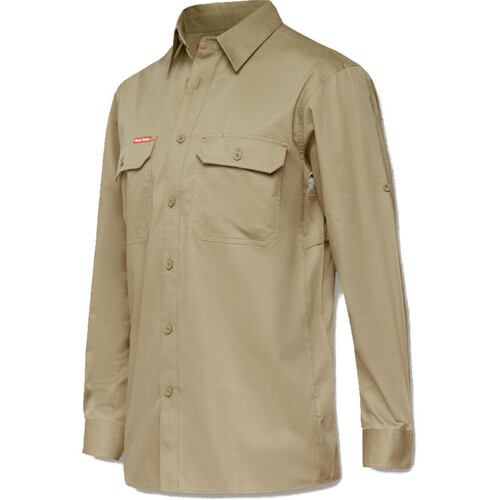 WORKWEAR, SAFETY & CORPORATE CLOTHING SPECIALISTS - Core - Mens L/S L/weight Ventilated Shirt