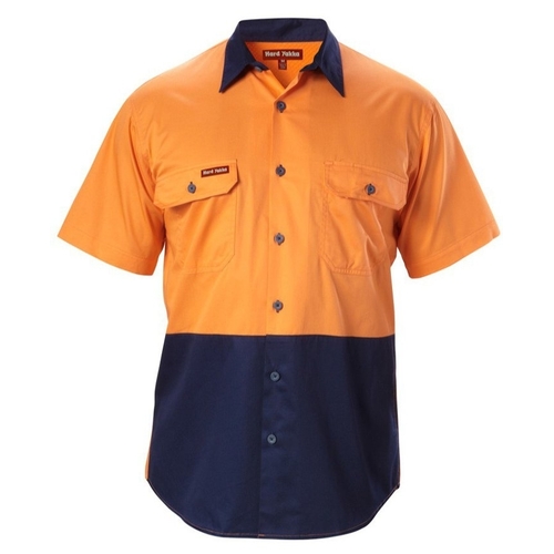 WORKWEAR, SAFETY & CORPORATE CLOTHING SPECIALISTS - Koolgear - Hi-Vis Two Tone Vented Shirt Short Sleeve