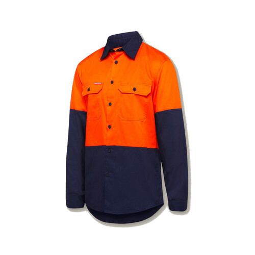 WORKWEAR, SAFETY & CORPORATE CLOTHING SPECIALISTS Core - Shirt Long Sleeve 2 Tone Vented